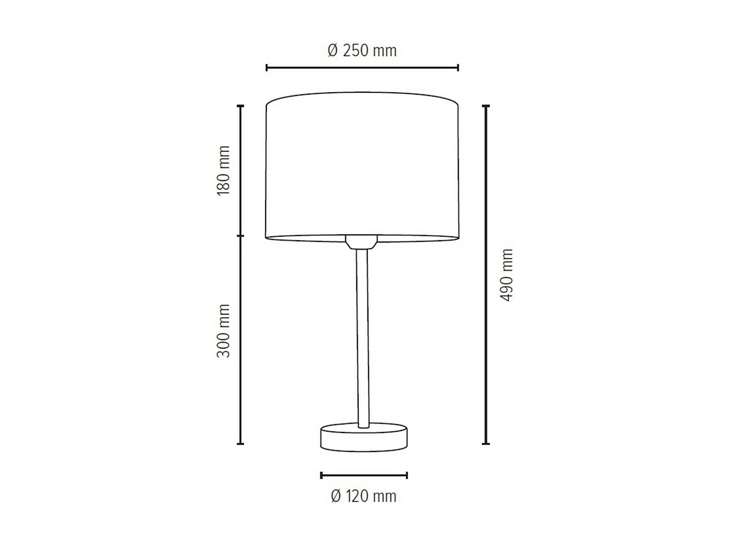 Tafellamp Cinca, Beige, 50x50x49 cm, EPIKASA