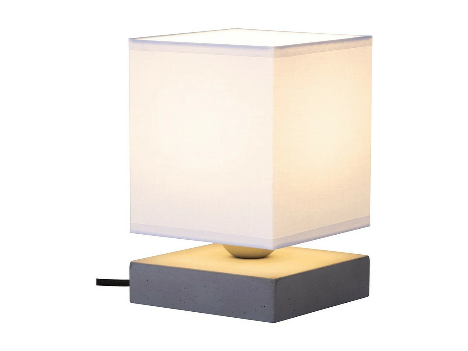 Tafellamp Alberche, Grijs, 13,5x13,5x21 cm, EPIKASA