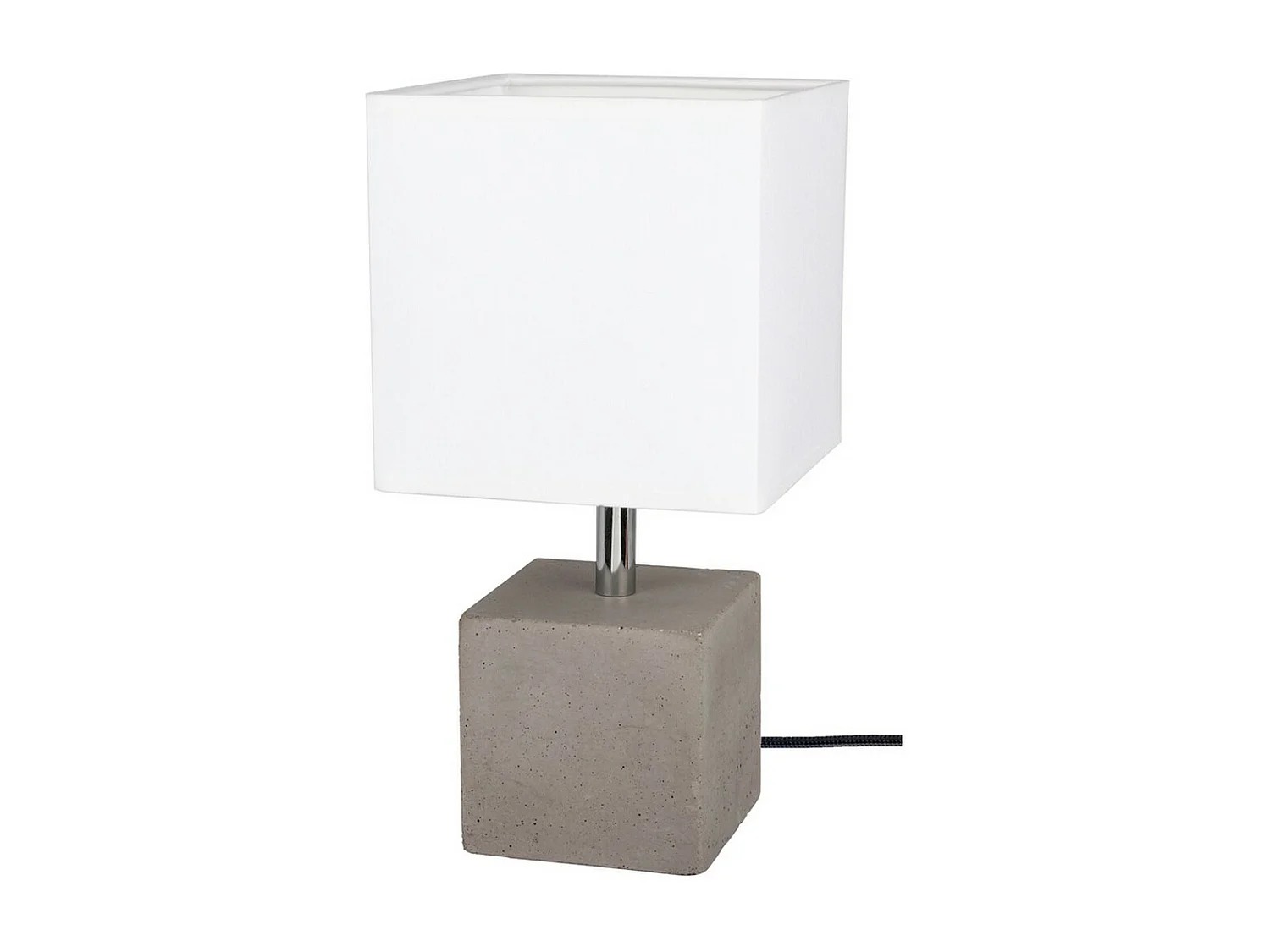 Lampe à Poser Marcito, Gris, 15x15x30 cm, EPIKASA