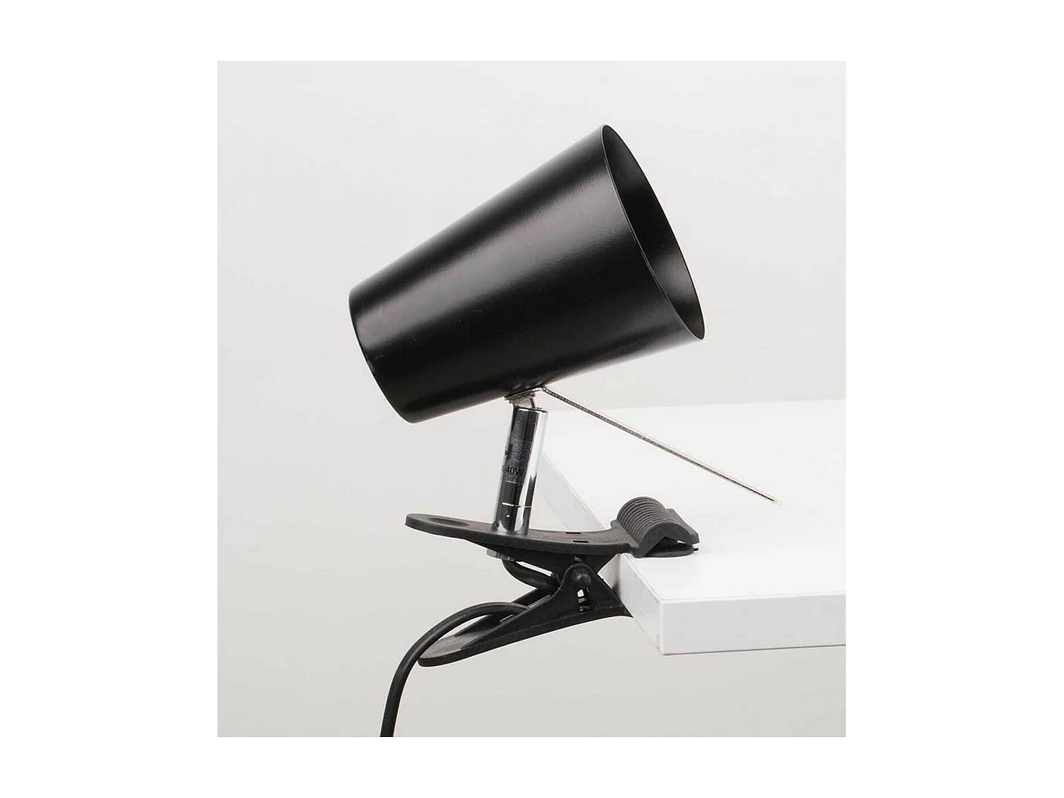 Lampa Stołowa Kwiat, Czarny, 8,4x18x18 cm, EPIKASA