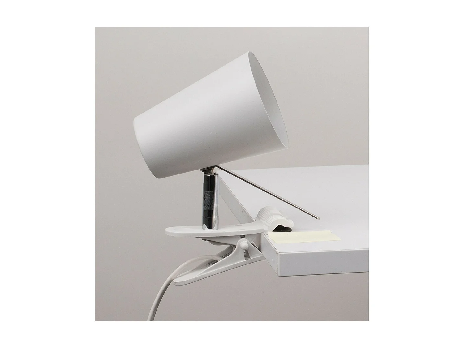 Tafellamp Bloem, Wit, 8,4x18x18 cm, EPIKASA