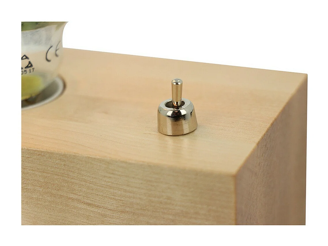 Lampe à Poser Almanzora, Marron, 8x18x8 cm, EPIKASA