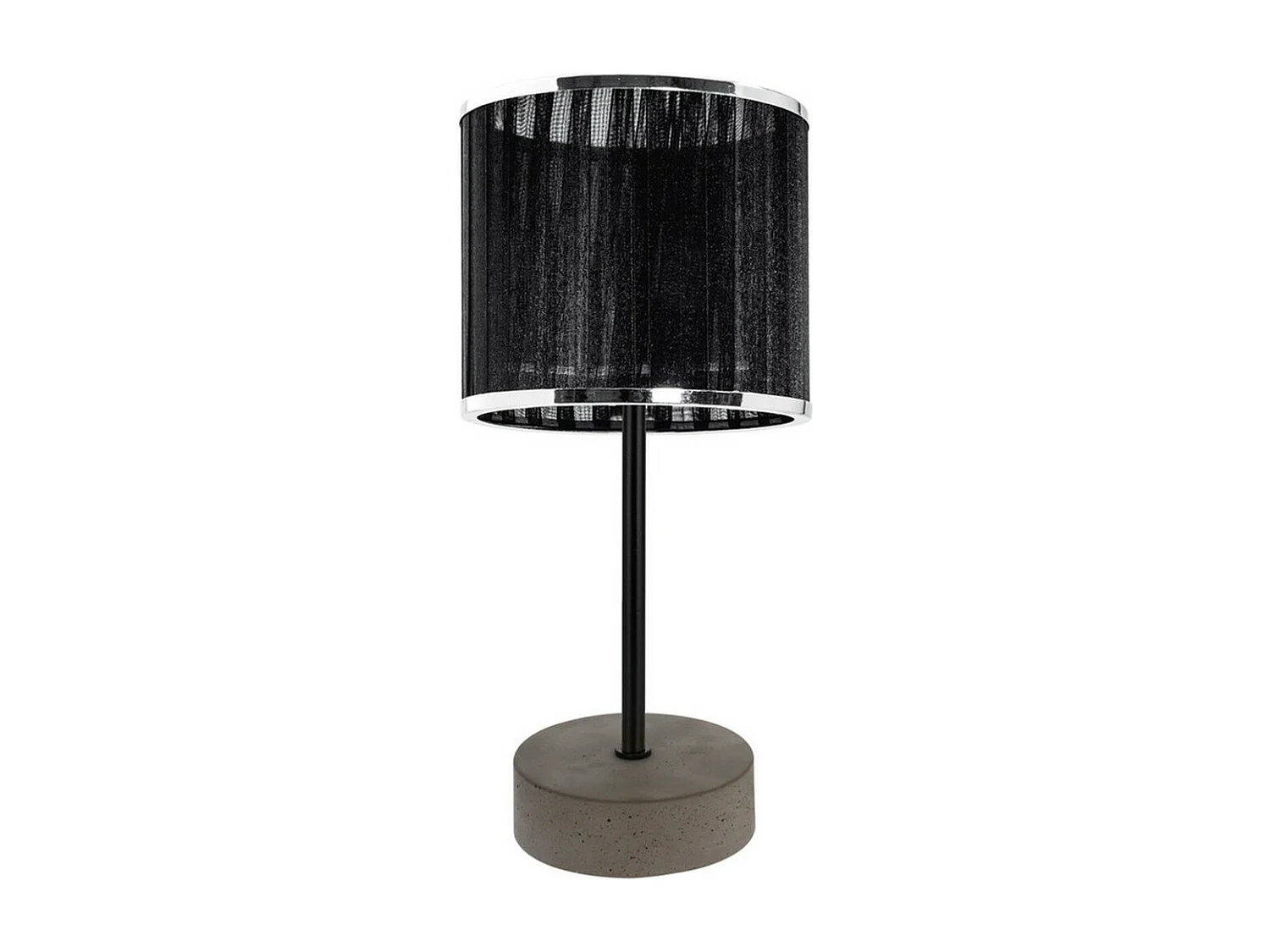 Lampe à Poser Gianni, Noir, 14x14x27 cm, EPIKASA