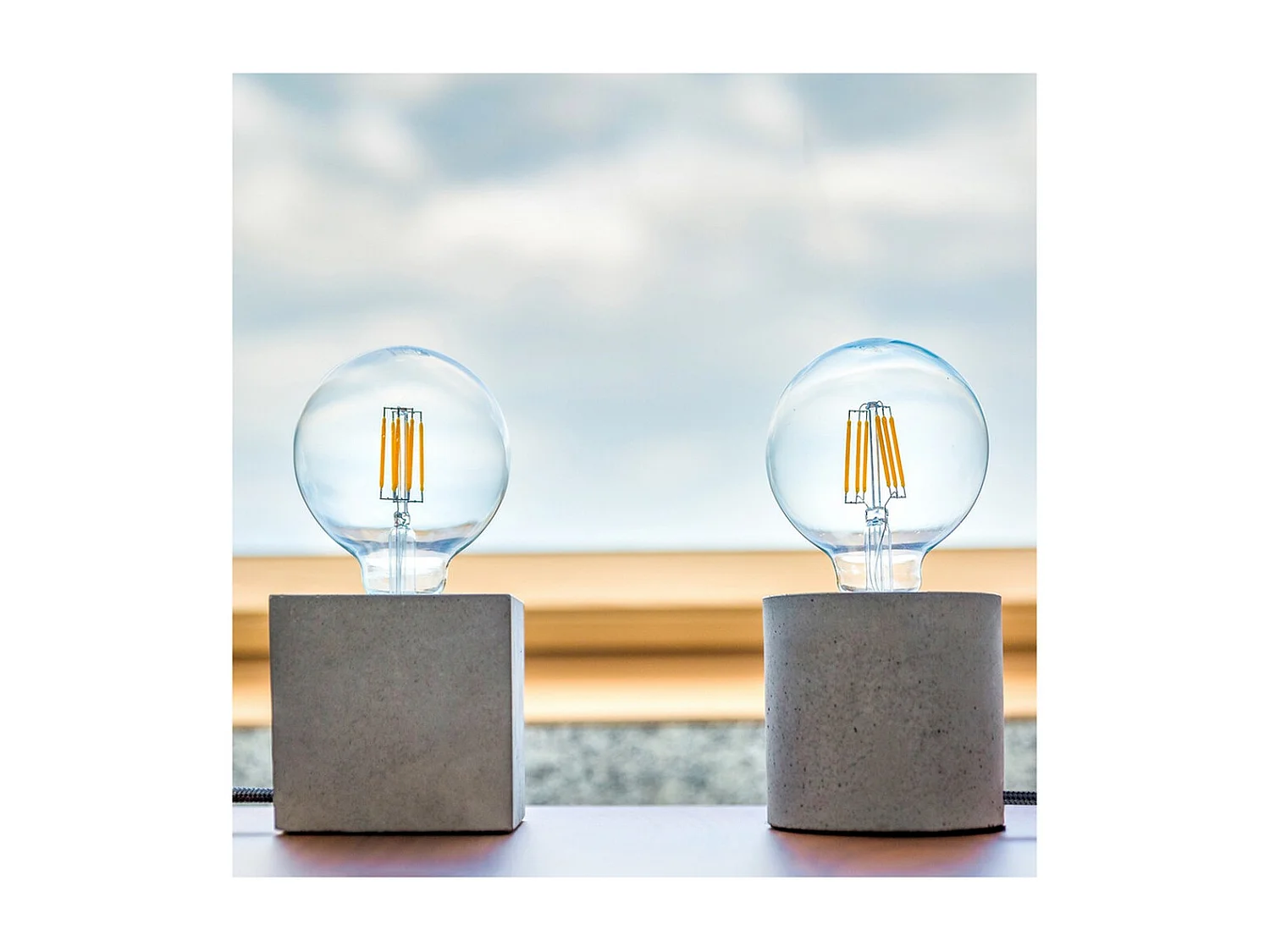 Tafellamp Our, Grijs, 10x10x10 cm, EPIKASA