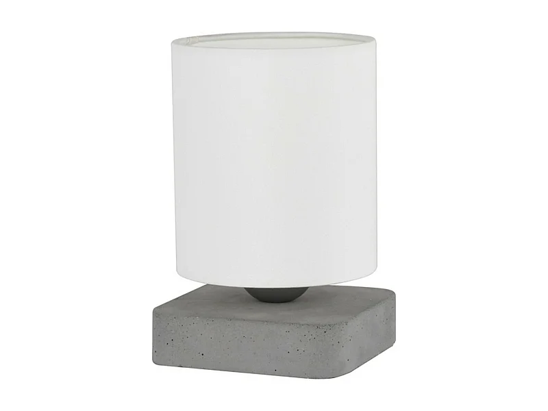 Candeeiro de Mesa Alberche, Cinzento, 13,5x13,5x21 cm, EPIKASA