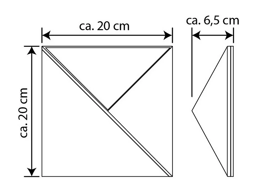 Candeeiro de Exterior Fischa, Prata, 6,5x20x20 cm, EPIKASA