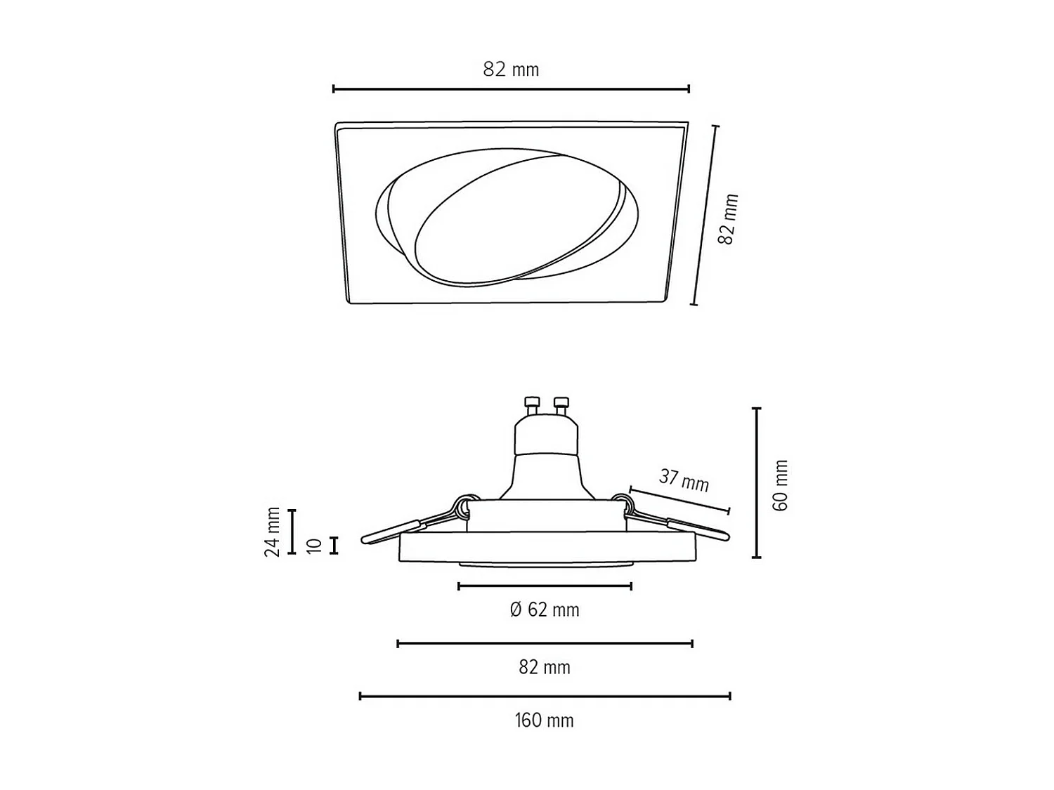 Spot Rotte, Zilver, 8,3x8,3x0,2 cm, EPIKASA