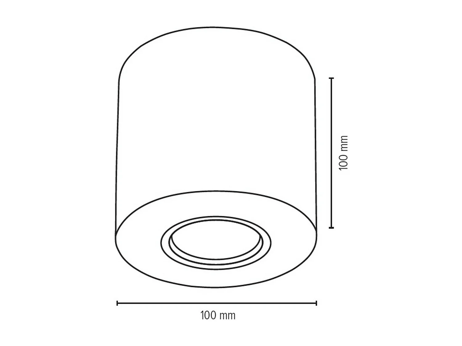 Lampa Punktowa Gila, Brązowy, 10x10x10 cm, EPIKASA