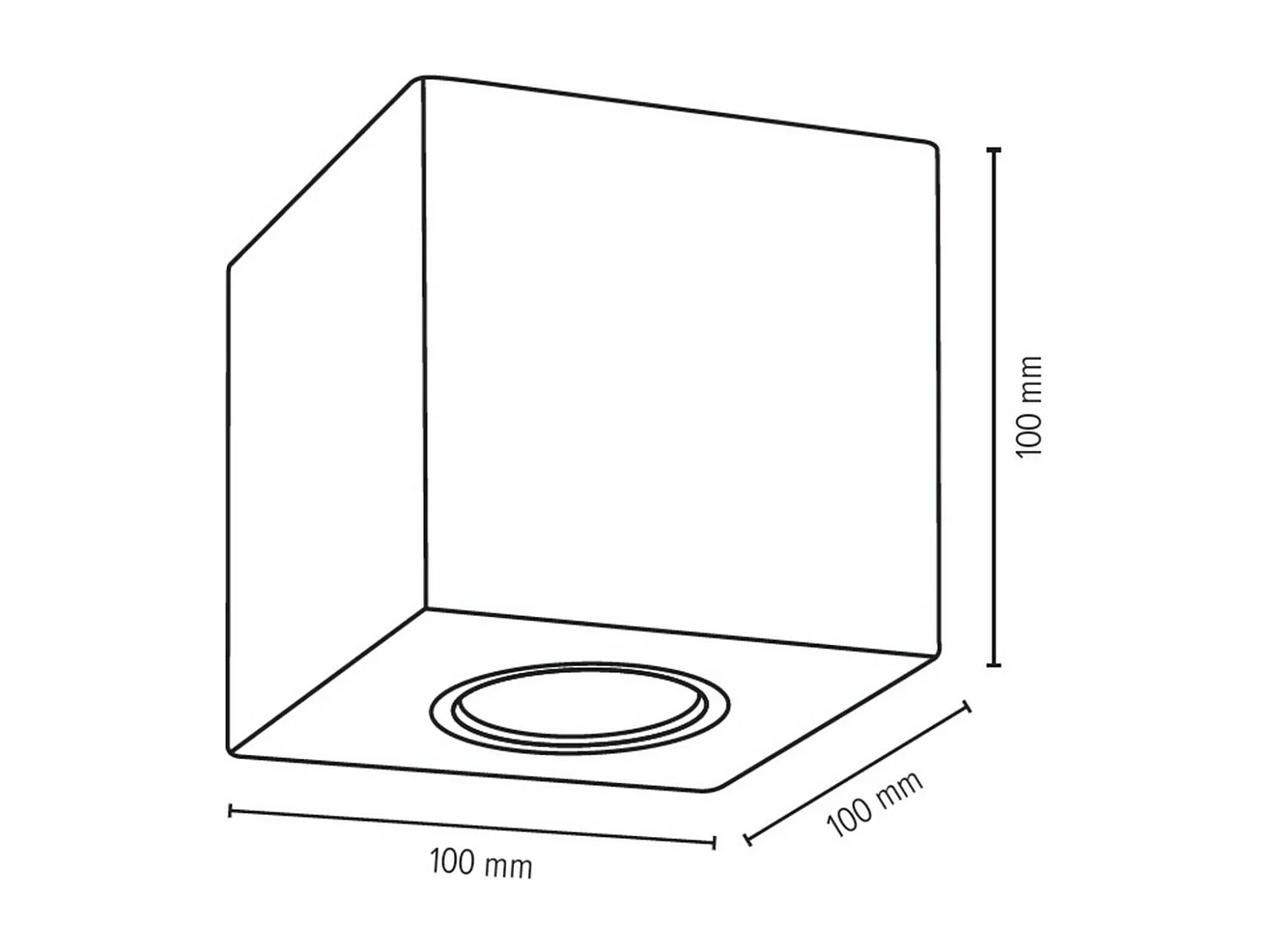 Spot Gila, Grijs, 10x10x10 cm, EPIKASA