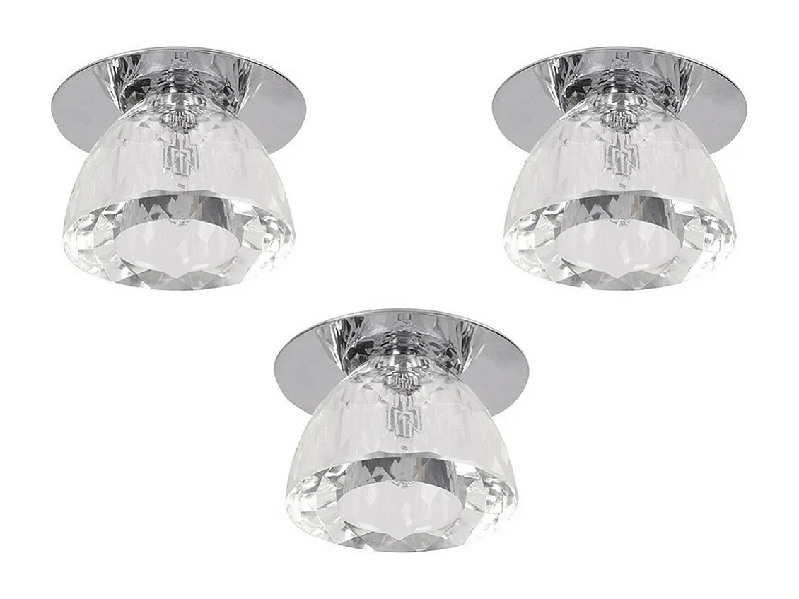 Lampa Punktowa Zwarte, Srebrny, 8x8x4,5 cm, EPIKASA