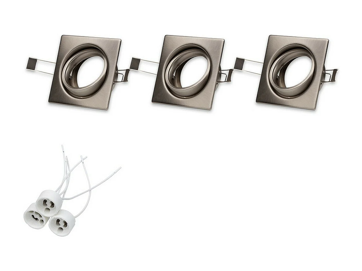 Spot d'Intérieur Rotte, Argent, 8,3x8,3x0,2 cm, EPIKASA