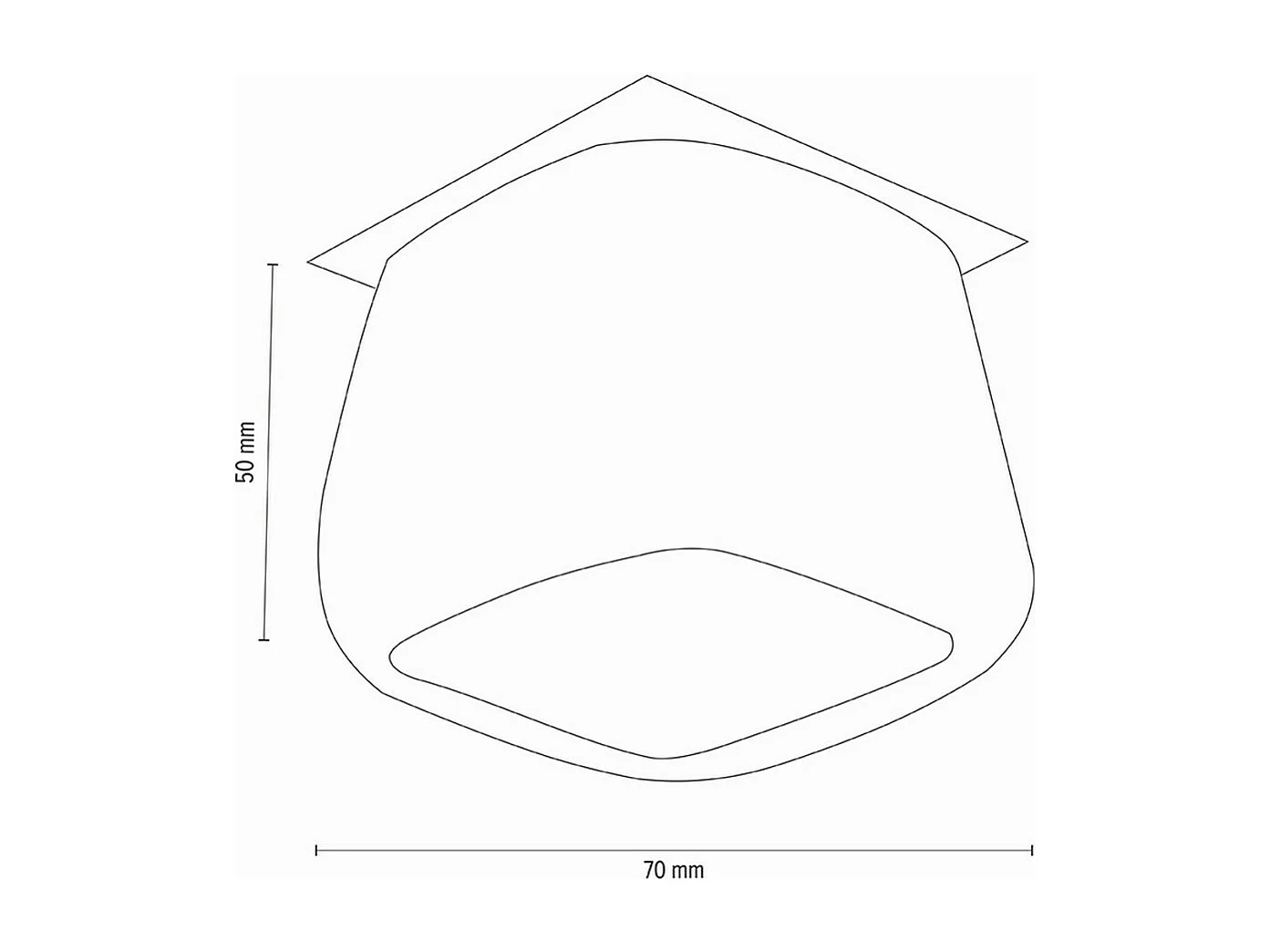 Foco Zaan, Blanco, 8,5x8,5x7 cm, EPIKASA