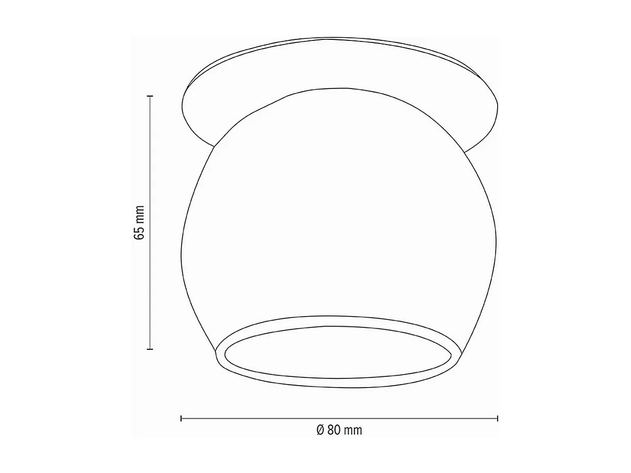 Lampa Punktowa Lek, Biały, 8x8x6,5 cm, EPIKASA