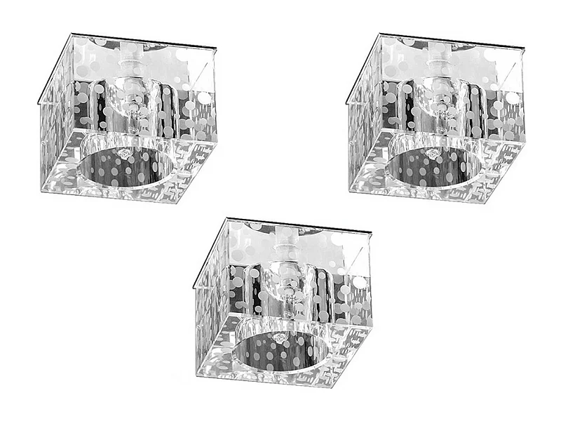 Lampa Punktowa Kromme, Srebrny, 7x7x6,8 cm, EPIKASA