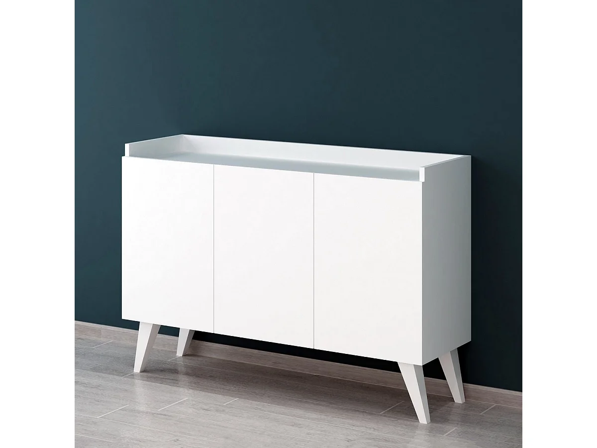 Kredens Ariane, Biały, 120x37x82 cm, EPIKASA