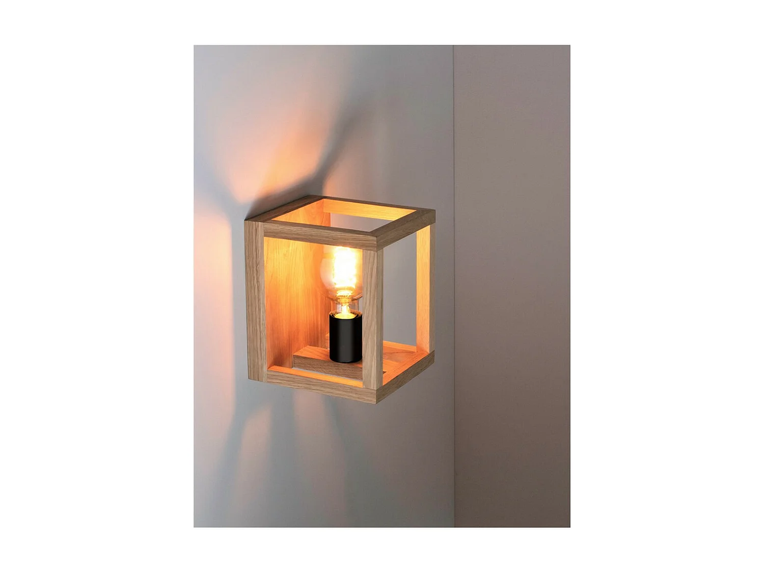 Applique Tietar, Marron, 18x21,5x25 cm, EPIKASA