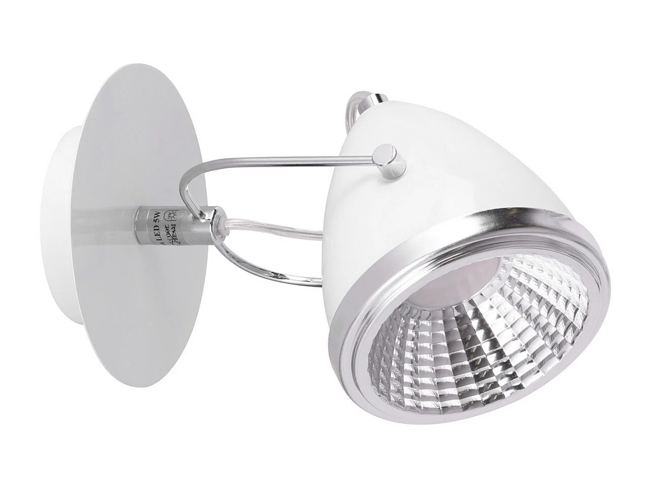 Lampa ścienna Lesse, Biały, 13x21x13 cm, EPIKASA