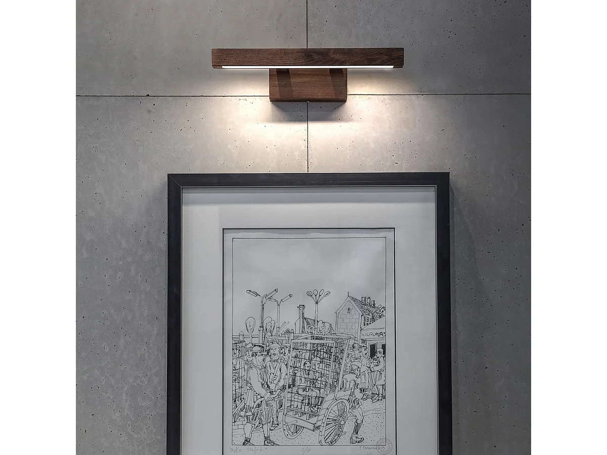 Candeeiro de Parede Colorado, Castanho, 40x9,5x10 cm, EPIKASA