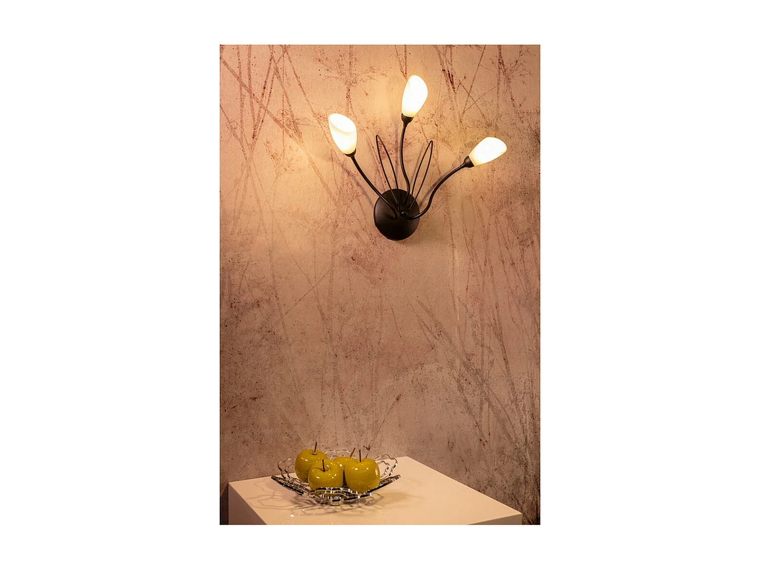 Wandlamp Lys, Zwart, 15x46x43 cm, EPIKASA