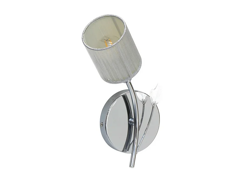 Candeeiro de Parede Getulio, Prata, 12x22x21 cm, EPIKASA