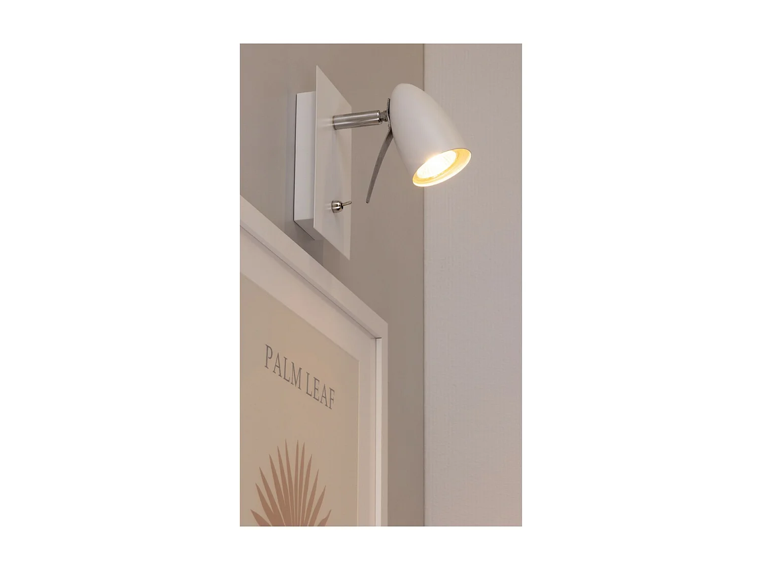 Applique Senna, Blanc, 10x10x15 cm, EPIKASA