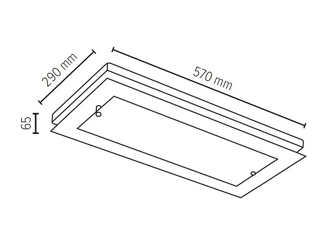 Applique Meno, Marron, 29x57x6,5 cm, EPIKASA
