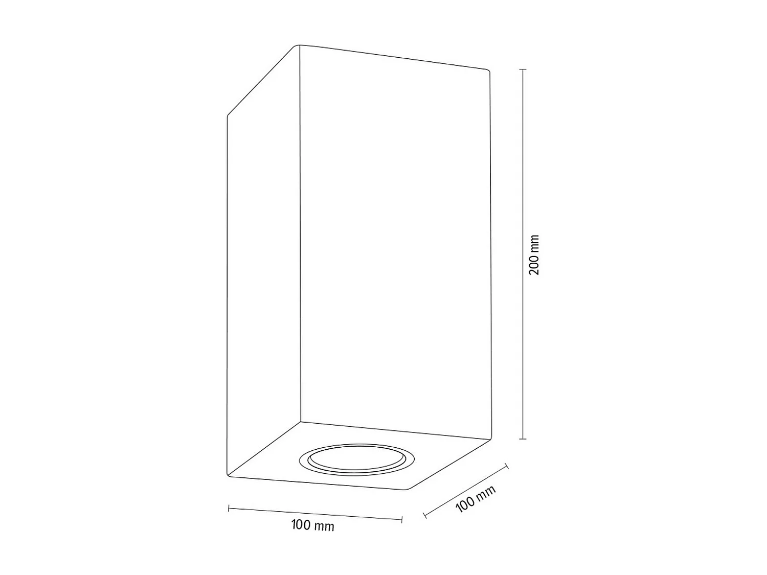 Applique Gila, Marron, 10x10x20 cm, EPIKASA