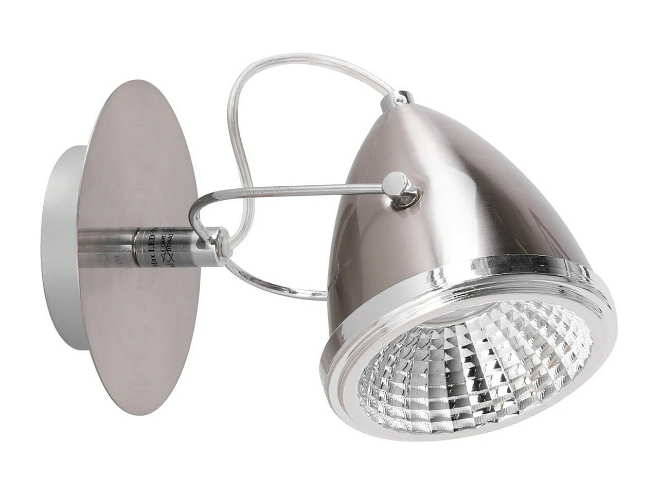 Candeeiro de Parede Lesse, Prata, 13x21x13 cm, EPIKASA