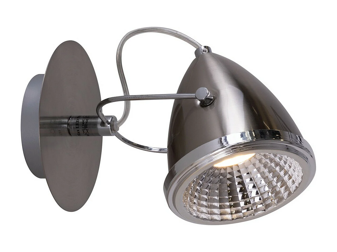 Candeeiro de Parede Lesse, Prata, 13x21x13 cm, EPIKASA