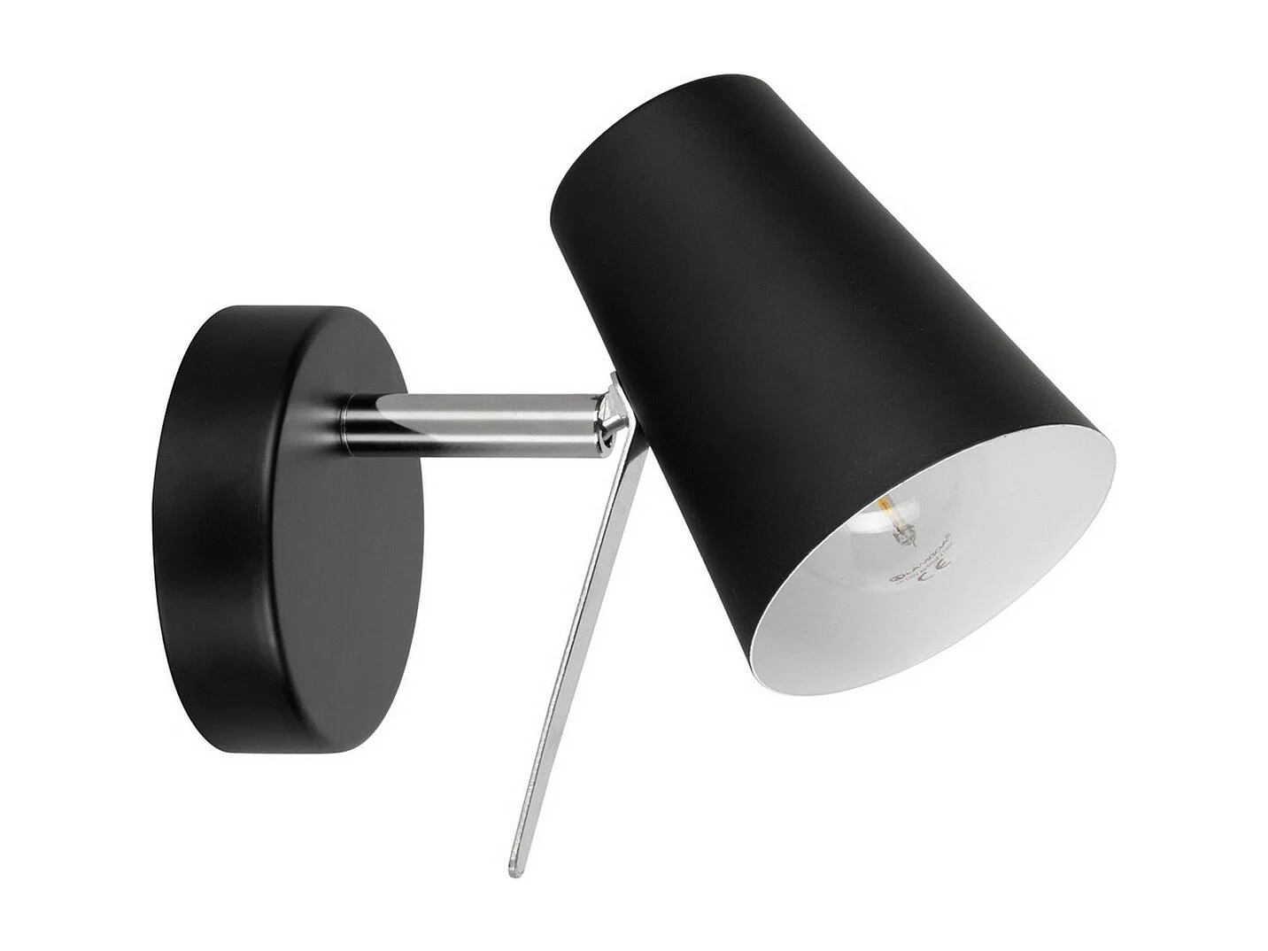 Applique Ferrand, Noir, 9x17x15 cm, EPIKASA