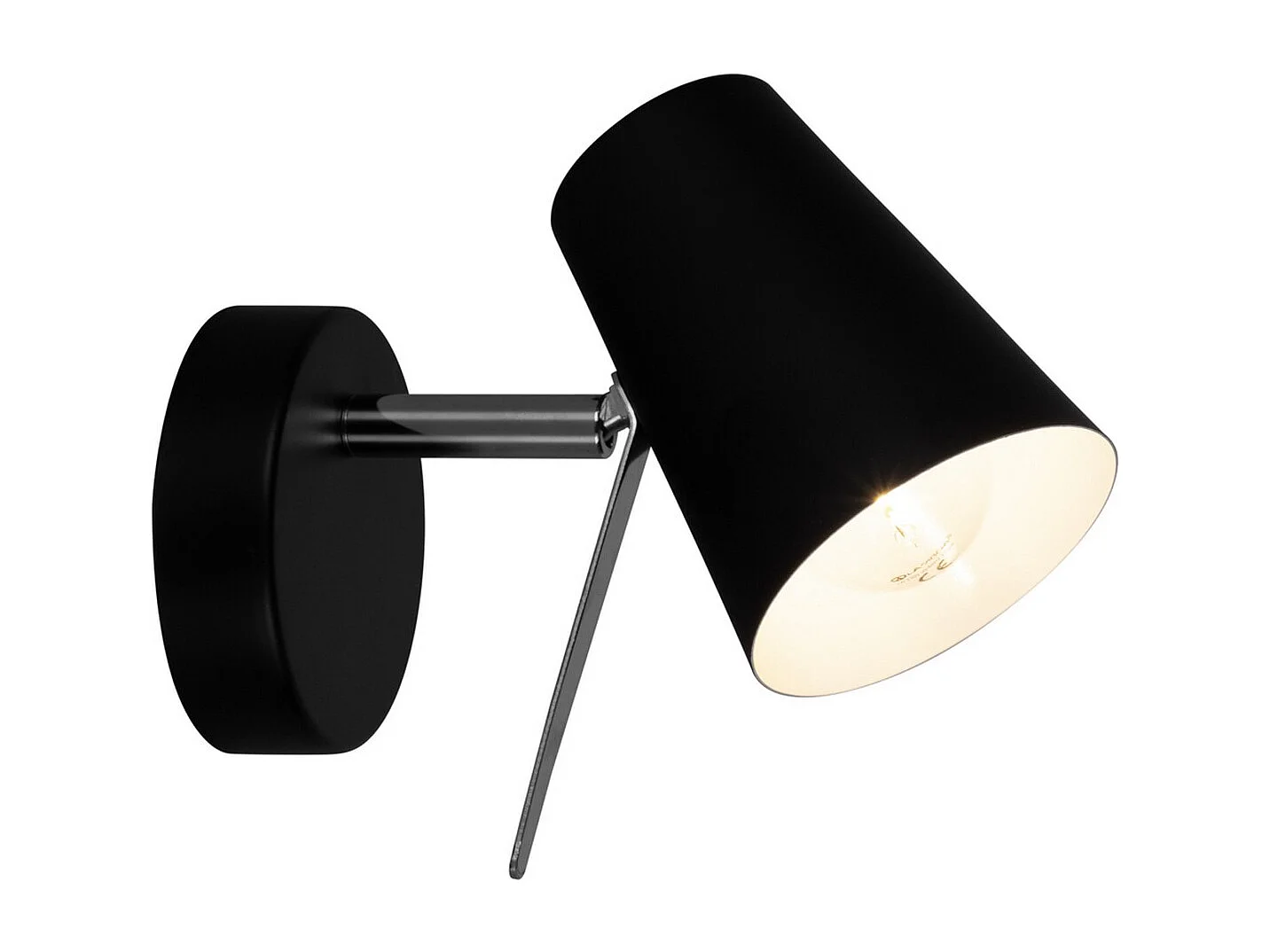 Applique Ferrand, Noir, 9x17x15 cm, EPIKASA