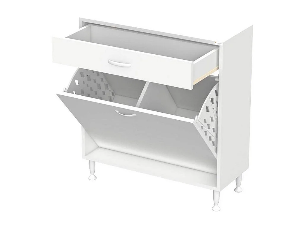 Armário de Lavandaria Aktif, Branco, 85x32,5x88 cm, EPIKASA