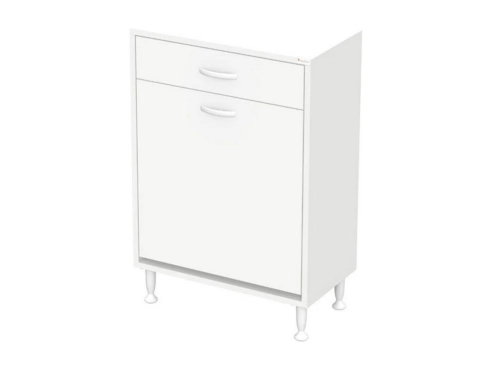 Meuble à Linge Aktif, Blanc, 60x32,5x88 cm, EPIKASA