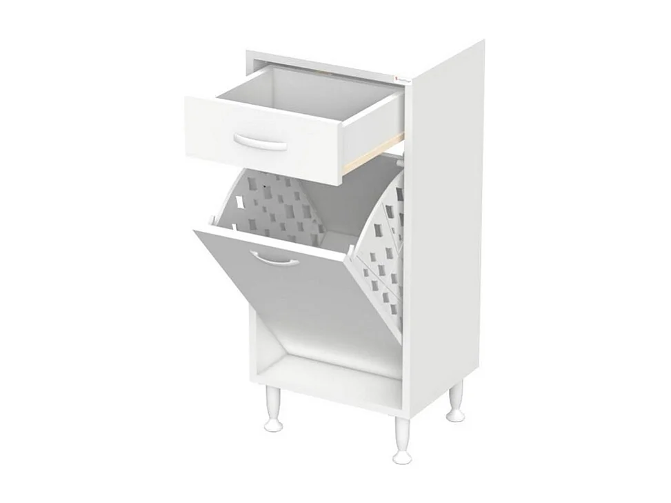 Waskast Aktif, Wit, 40x32,5x88 cm, EPIKASA