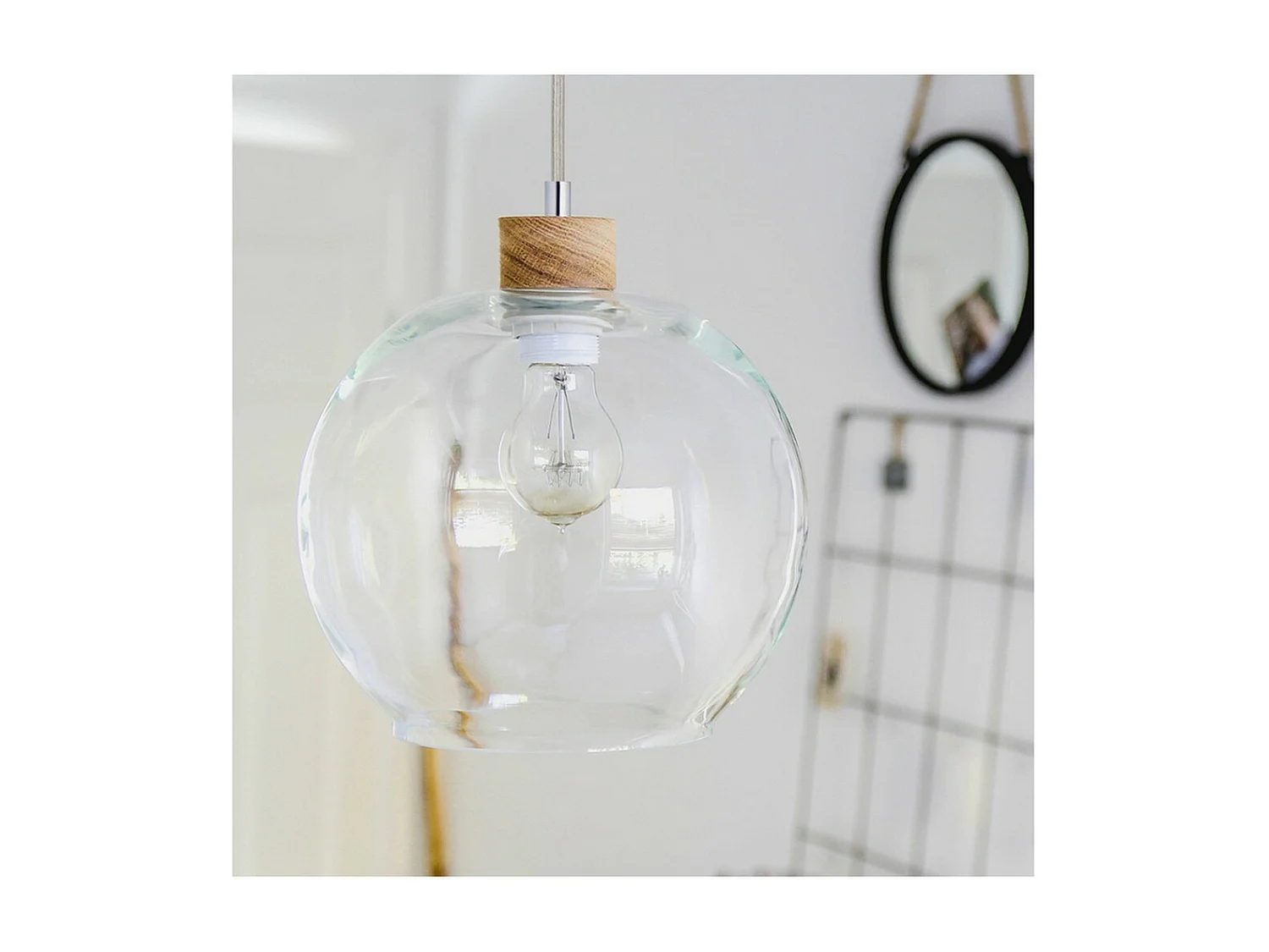 Candeeiro Suspenso Dommel, Castanho, 24x24x120 cm, EPIKASA