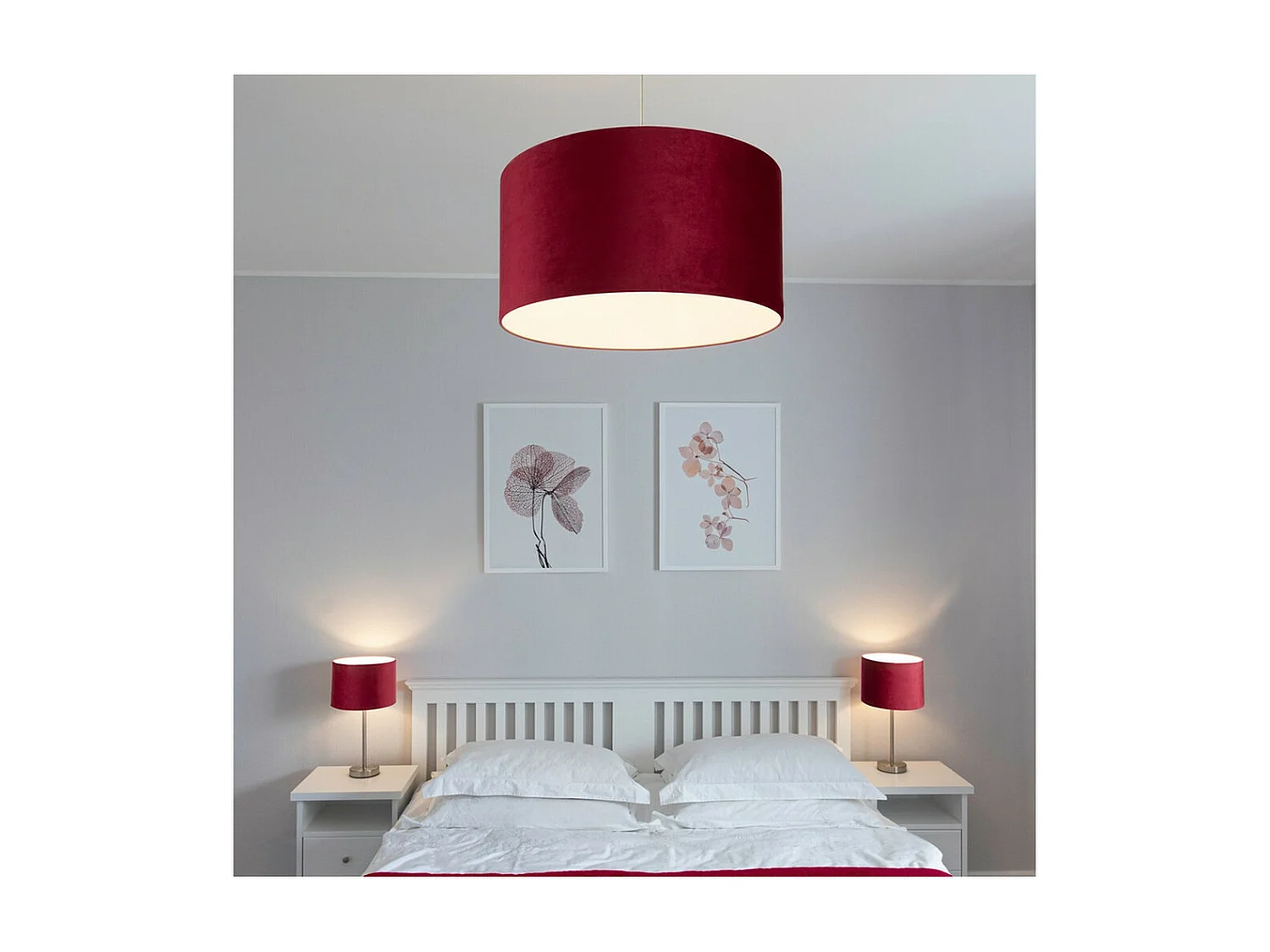 Suspension Mosella, Rouge, 50x50x120 cm, EPIKASA