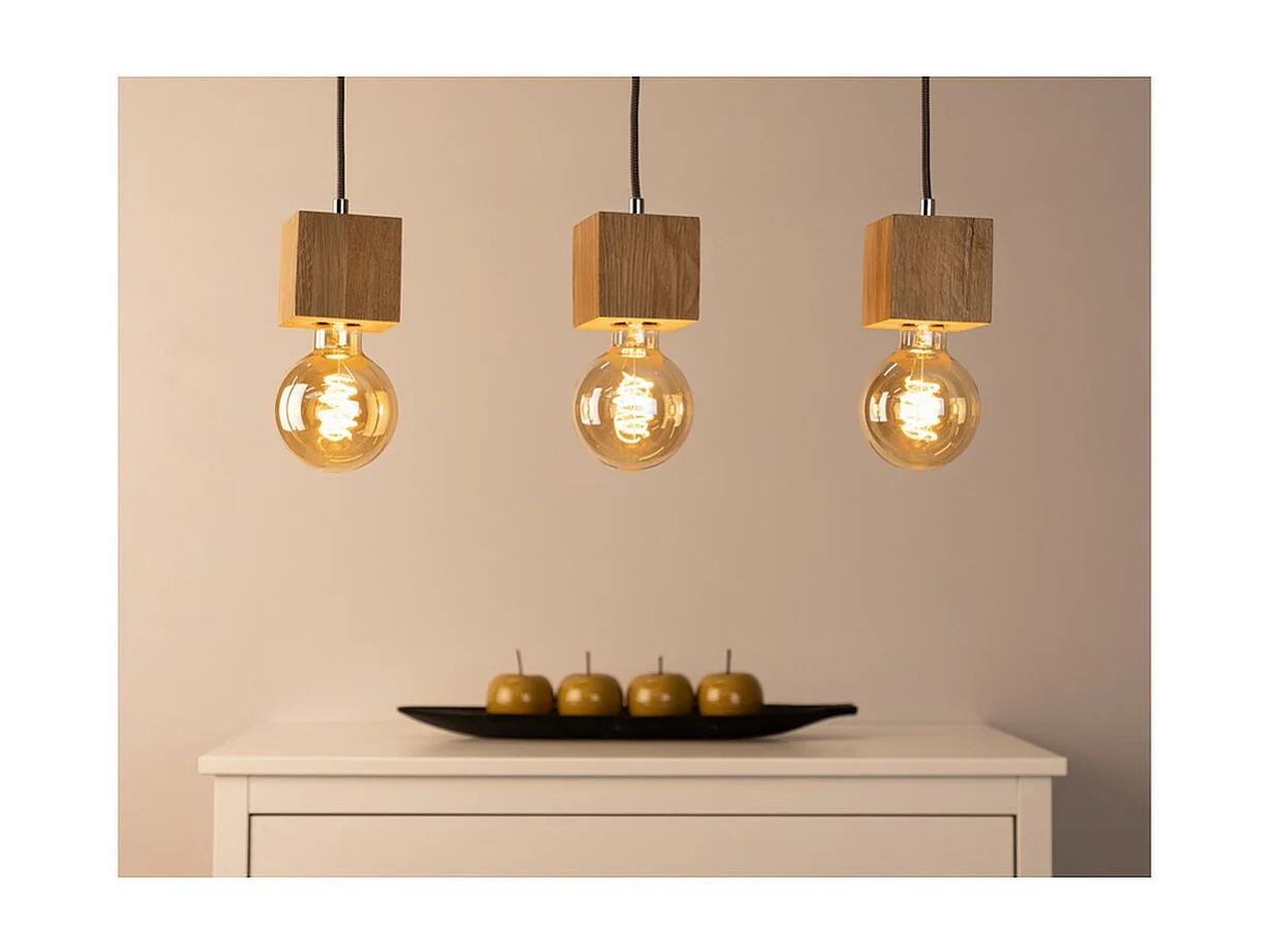 Candeeiro Suspenso Giacomo, Castanho, 8x52x110 cm, EPIKASA