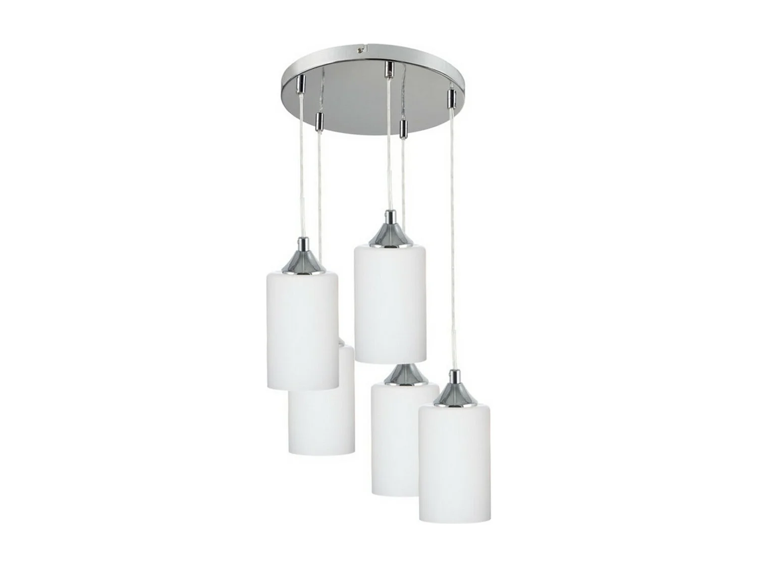 Candeeiro Suspenso Trinity, Branco, 40x40x120 cm, EPIKASA