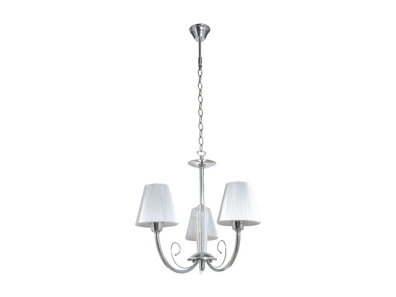 Candeeiro Suspenso Ginsre, Prata, 60x60x112 cm, EPIKASA