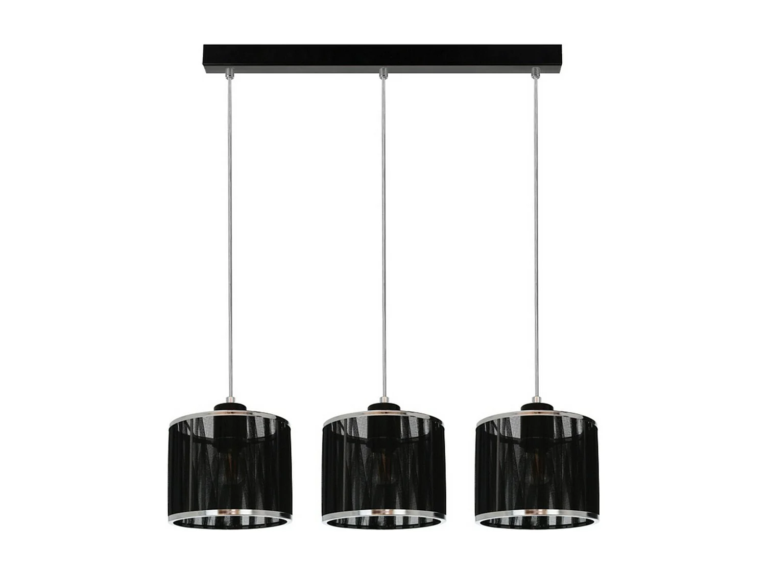 Suspension Hunze, Noir, 15x53x110 cm, EPIKASA
