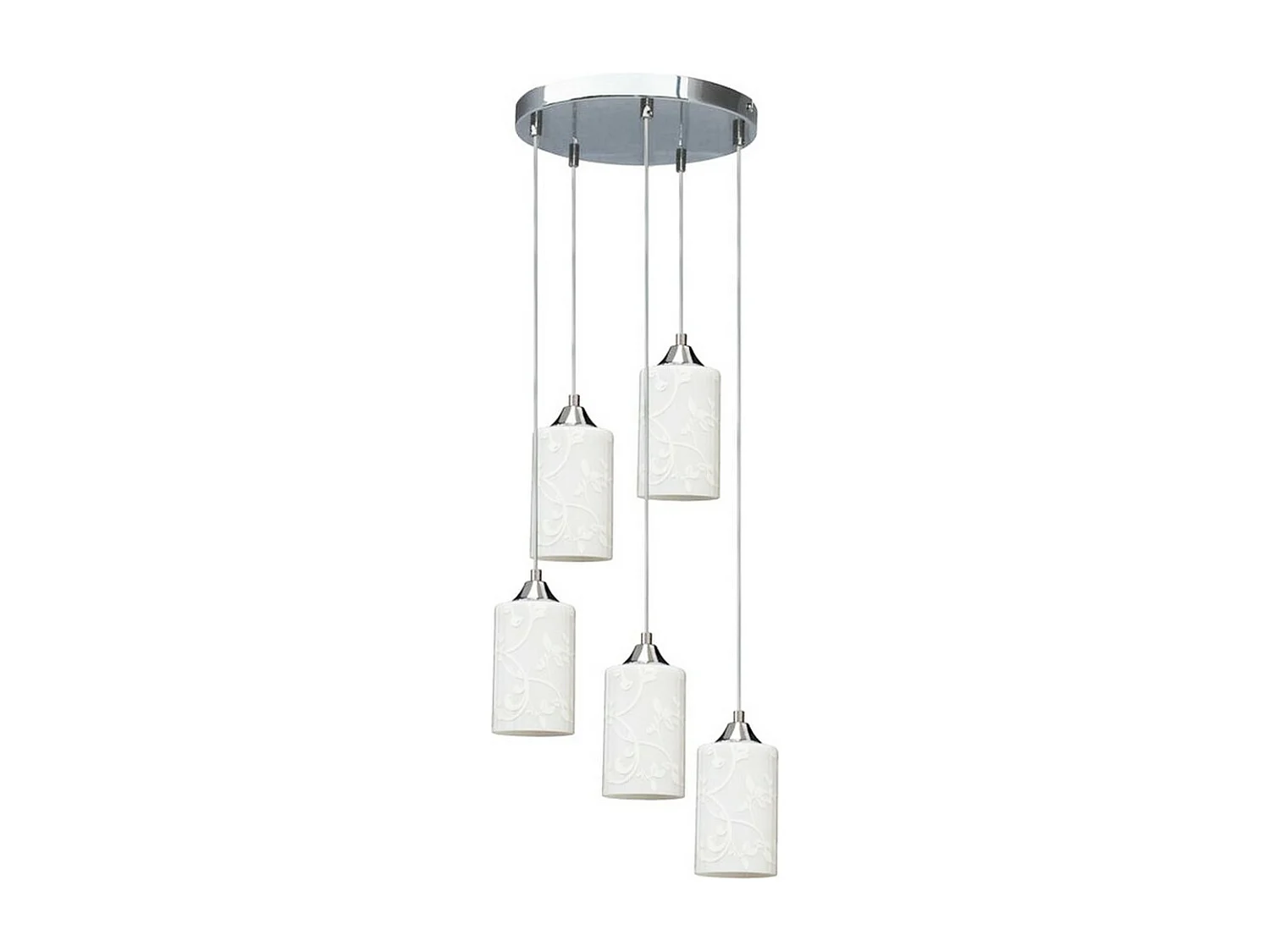 Lampa Wisząca Folco, Biały, 35x35x110 cm, EPIKASA