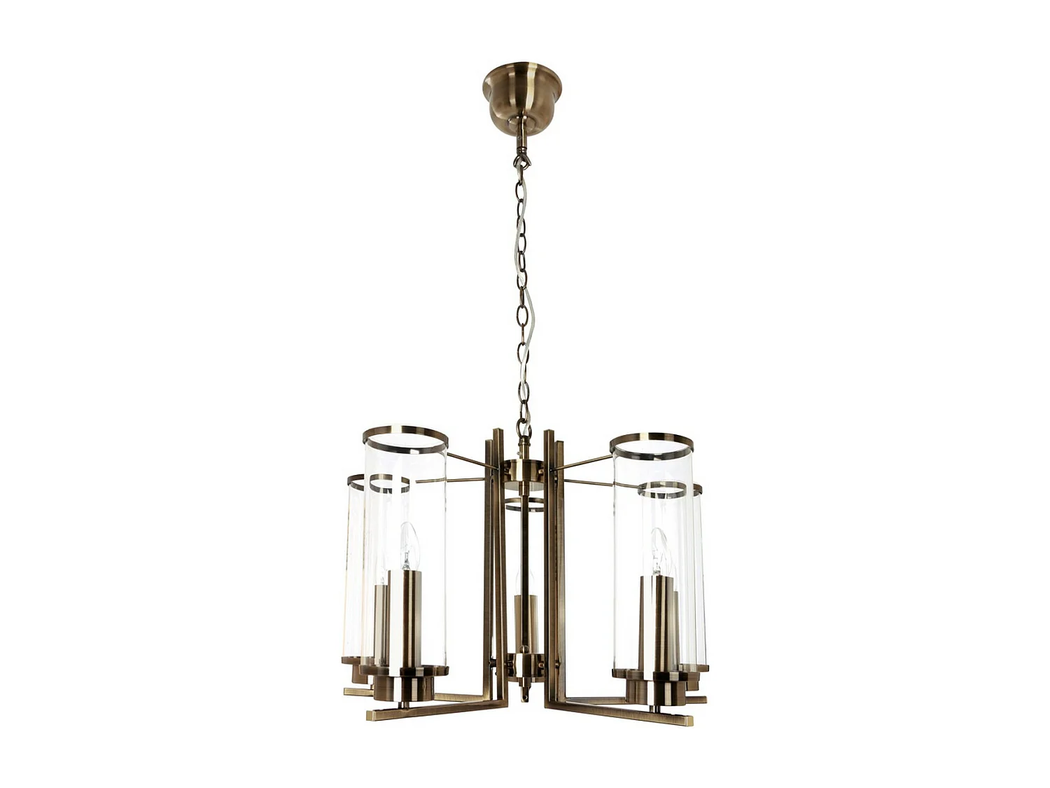 Candeeiro Suspenso Missisipi, Prata, 58x58x110 cm, EPIKASA