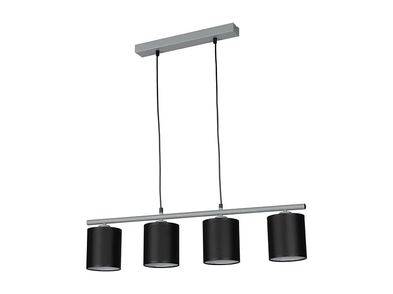 Lampada a Sospensione Milk River, Nero, 15x86x130 cm, EPIKASA