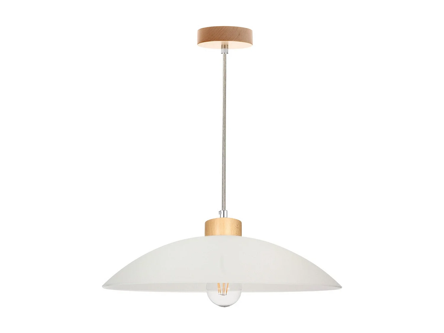 Lampada a Sospensione Arkansas, Marrone, 40x40x100 cm, EPIKASA