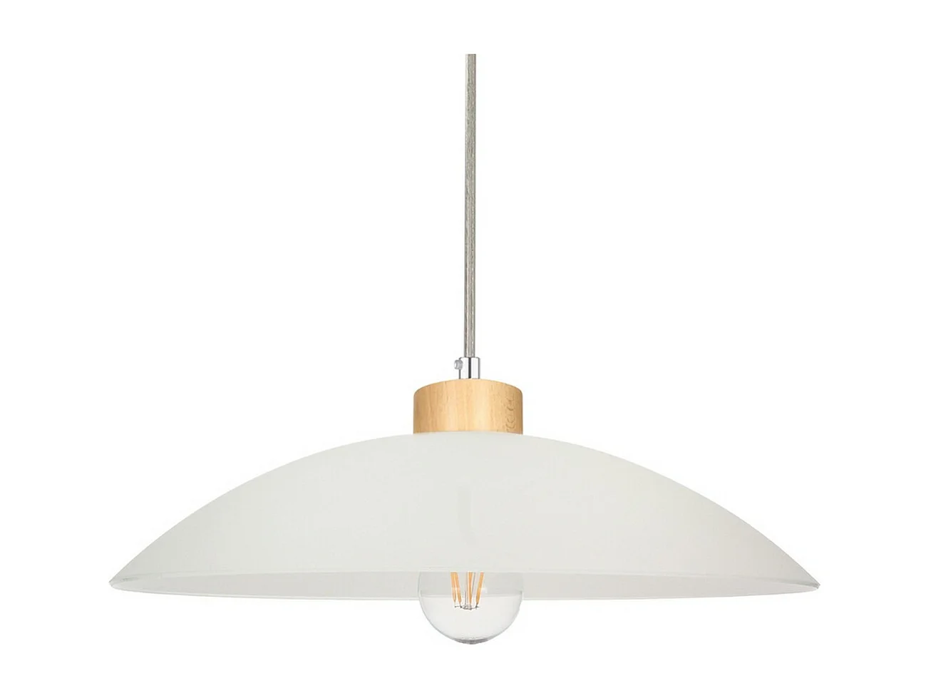 Lampada a Sospensione Arkansas, Marrone, 40x40x100 cm, EPIKASA