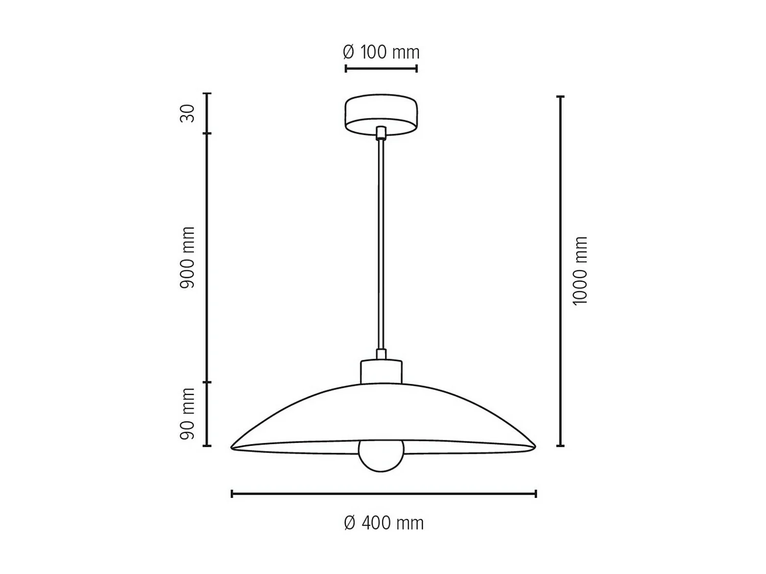 Lampada a Sospensione Arkansas, Marrone, 40x40x100 cm, EPIKASA