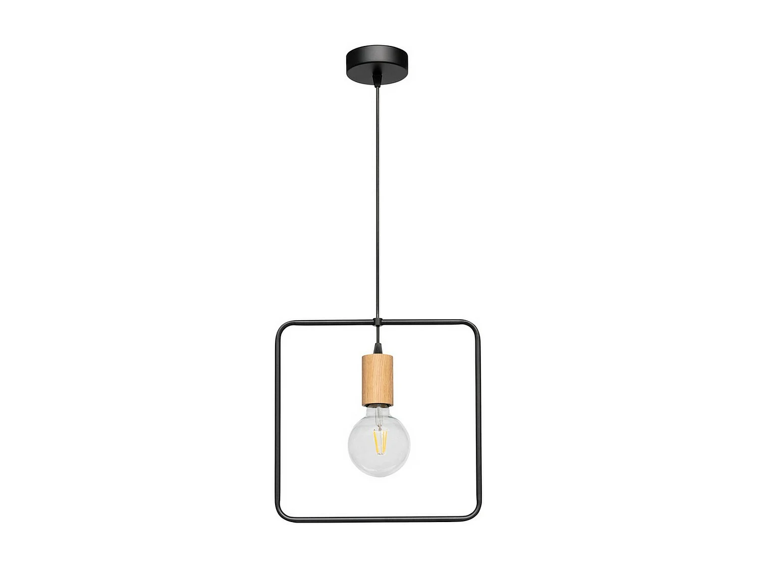 Hanglamp Green River, Bruin, 32x32x125 cm, EPIKASA