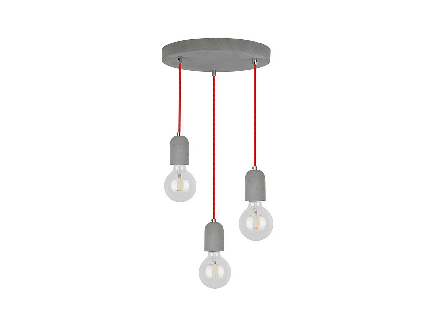 Lampada a Sospensione Fausto, Grigio, 32x32x100 cm, EPIKASA