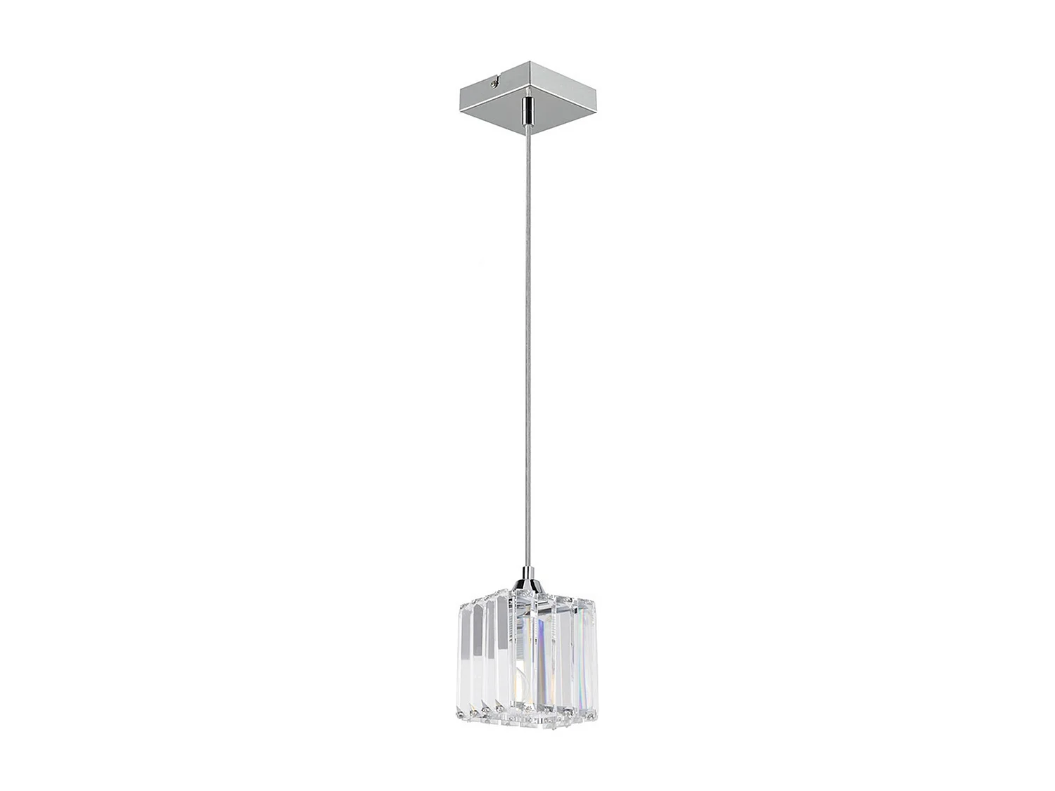 Hanglamp Mundo, Zilver, 13x13x125 cm, EPIKASA