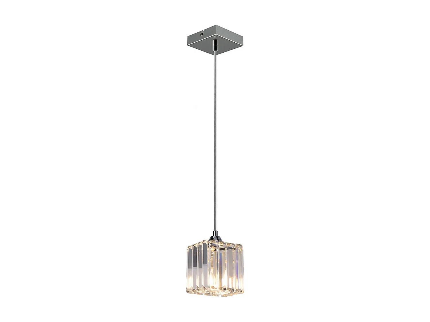Hanglamp Mundo, Zilver, 13x13x125 cm, EPIKASA
